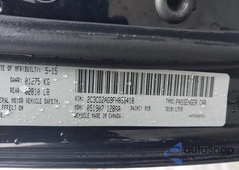 2015 Dodge Challenger Sxt from USA, damaged, VIN 2C3CDZAG9FH855418